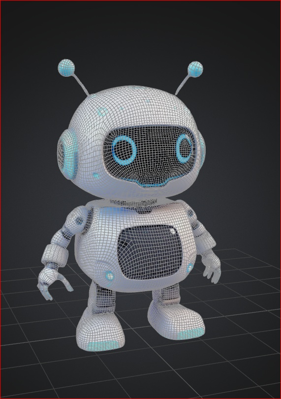 かわいい仲間の魅力的なボット 3DモデルVRCHAT - dealsshop - 2/3