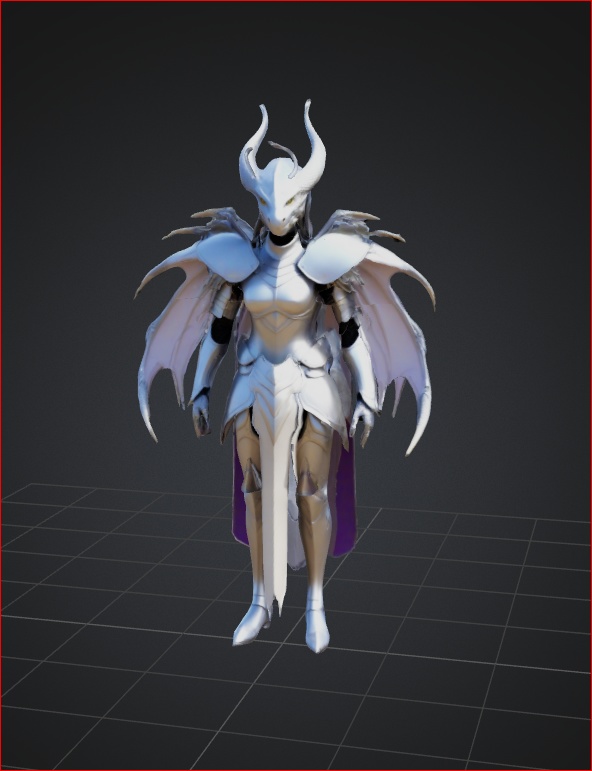 竜装の女騎士メギドナ – VRChatアバター3.0用3Dモデル