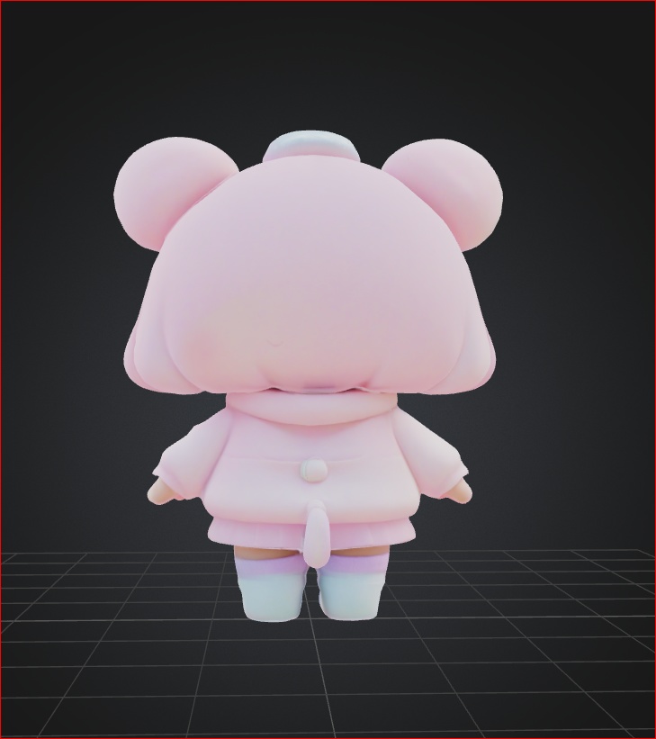 Mochi Girl - オリジナル3Dモデル | VRChat Avatar - dealsshop - 3/3