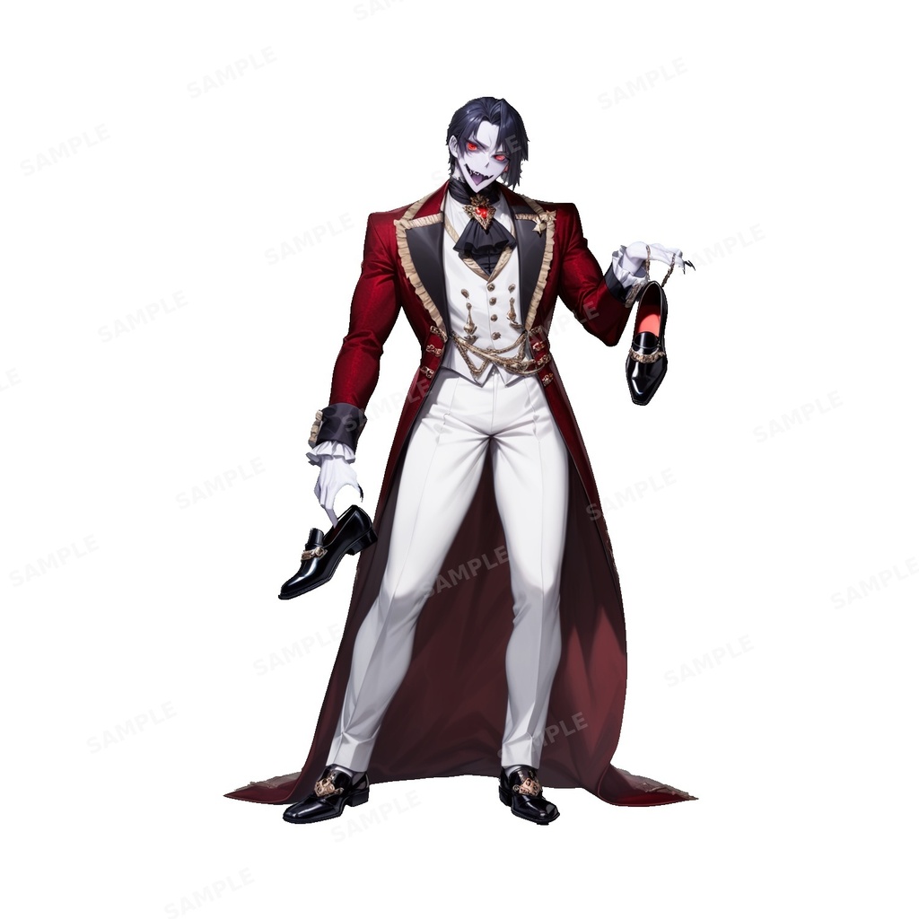 【ダークファンタジー】ゴシック吸血鬼貴族_立ち絵