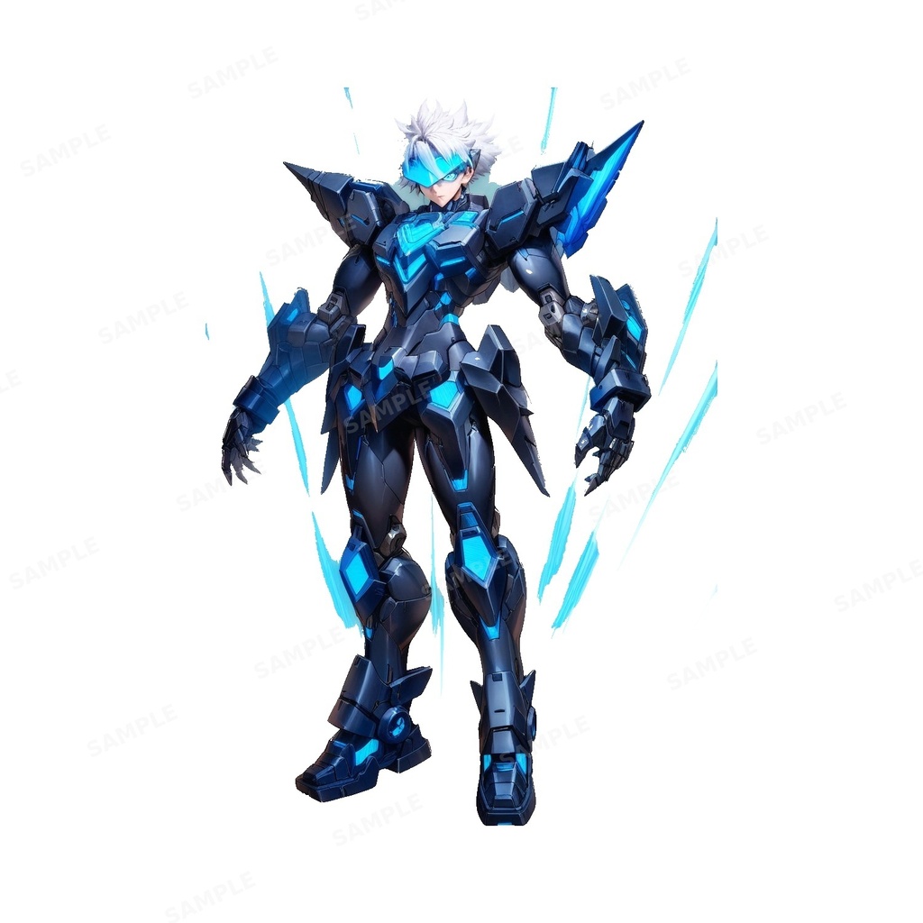 【サイバーパンク】覚醒_サイボーグ格闘少年_立ち絵