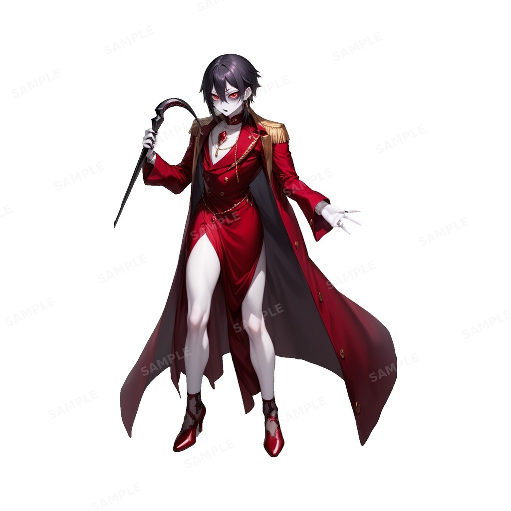 【ダークファンタジー】深夜の貴公子_吸血鬼貴族_立ち絵