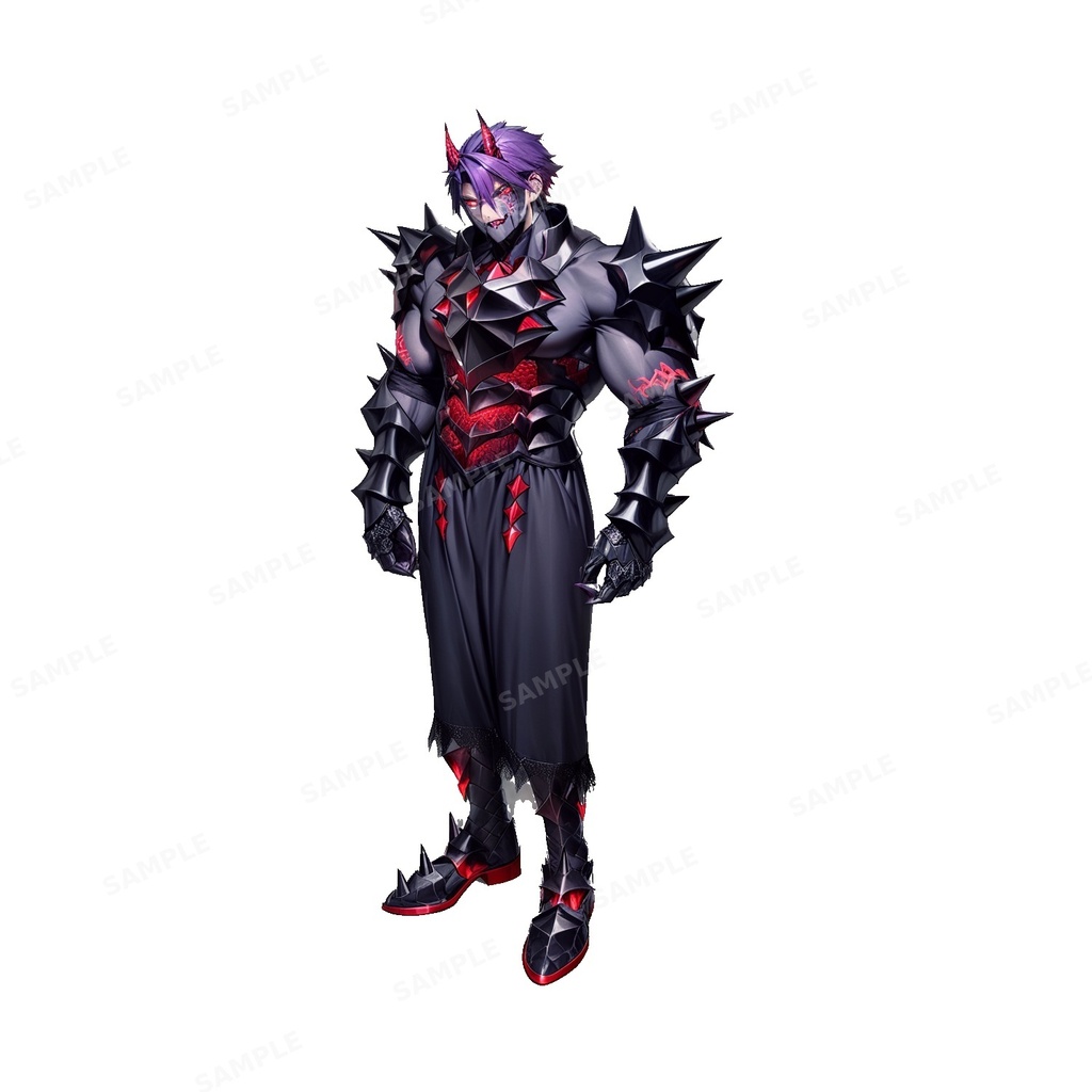 【ダークファンタジー】絶対威厳_鬼王_立ち絵