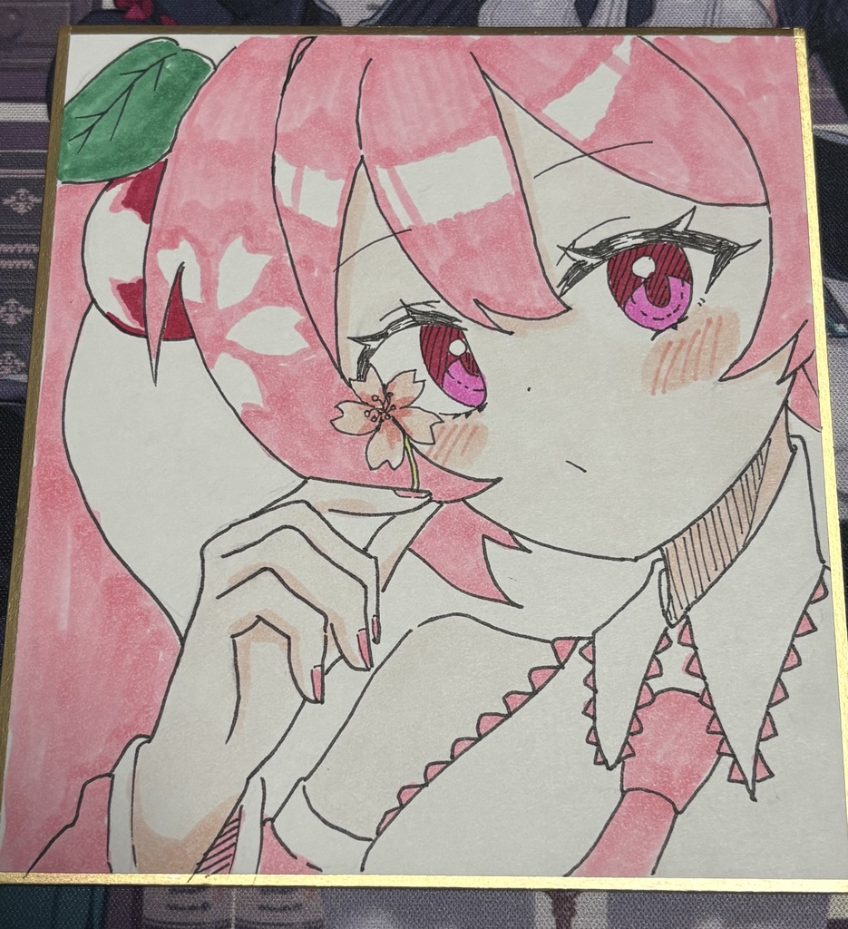 桜ミク 色紙