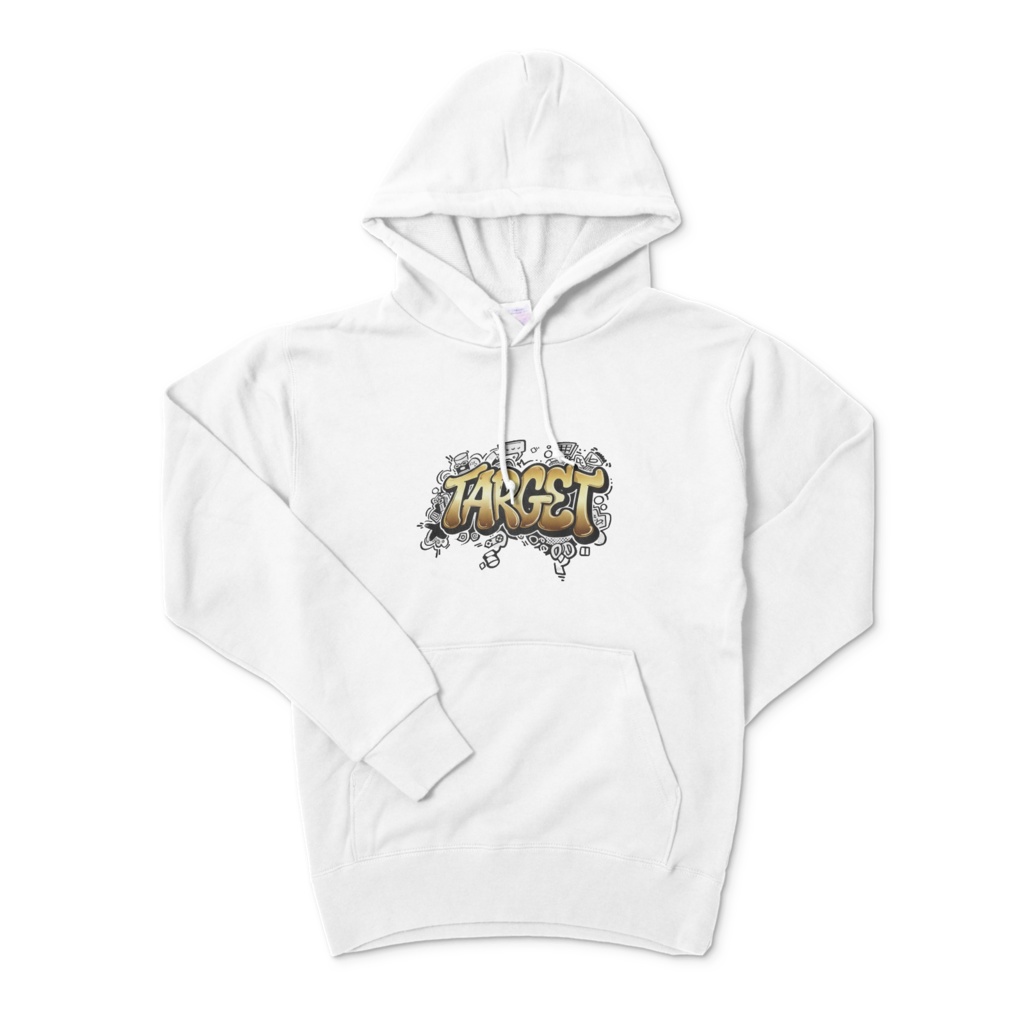 Target e-sports 白パーカー "Golden Street Model"