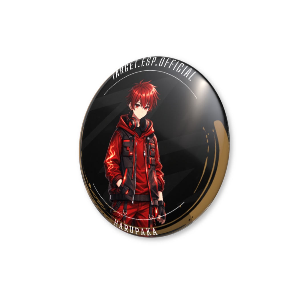 Target e-sports Harupaka缶バッジ(model2)