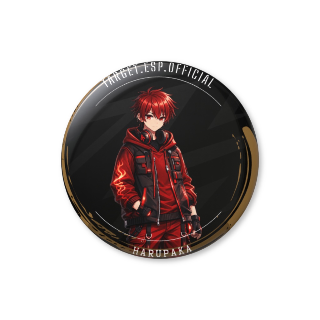 Target e-sports Harupaka缶バッジ(model2)