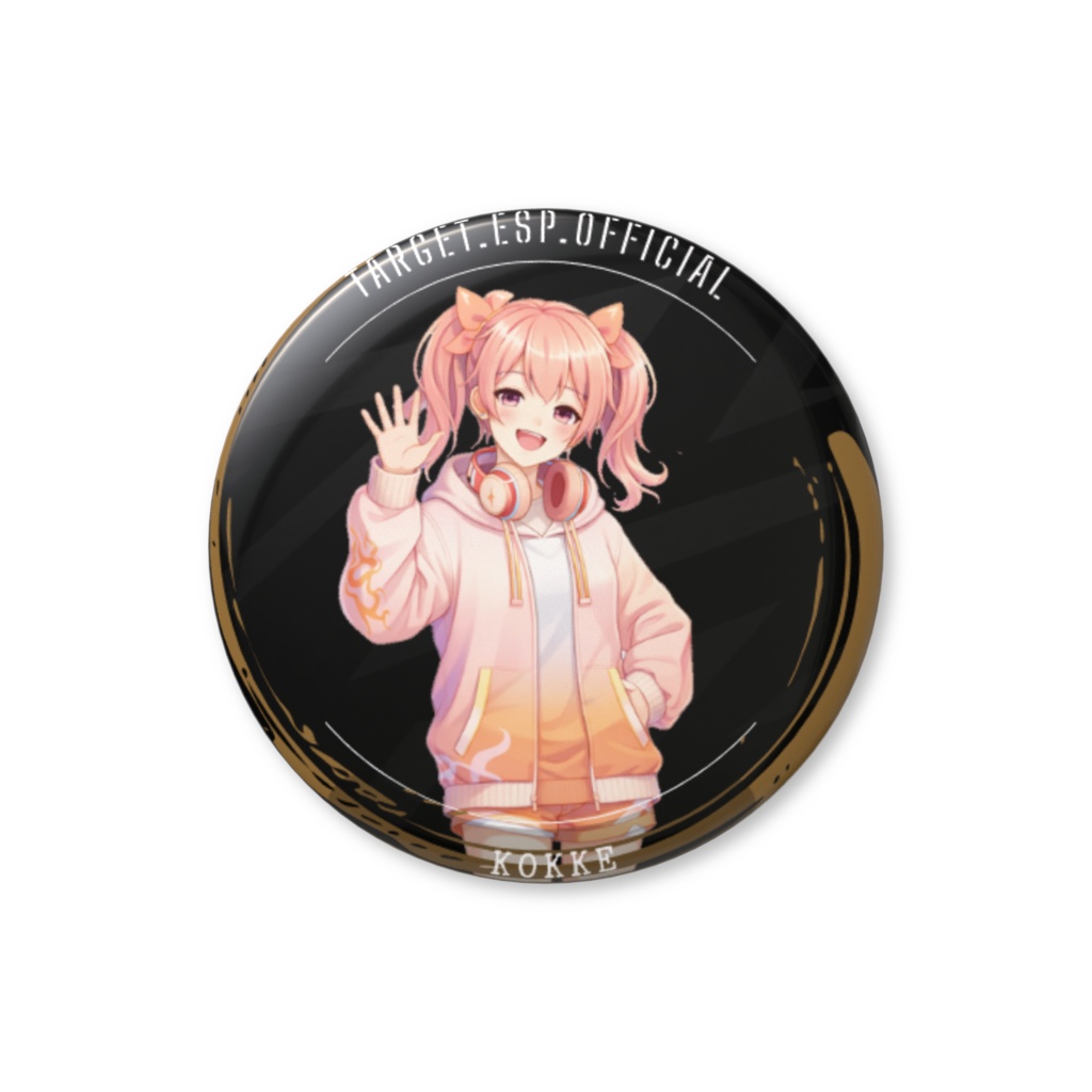 Target e-sports kokke缶バッジ(model2)