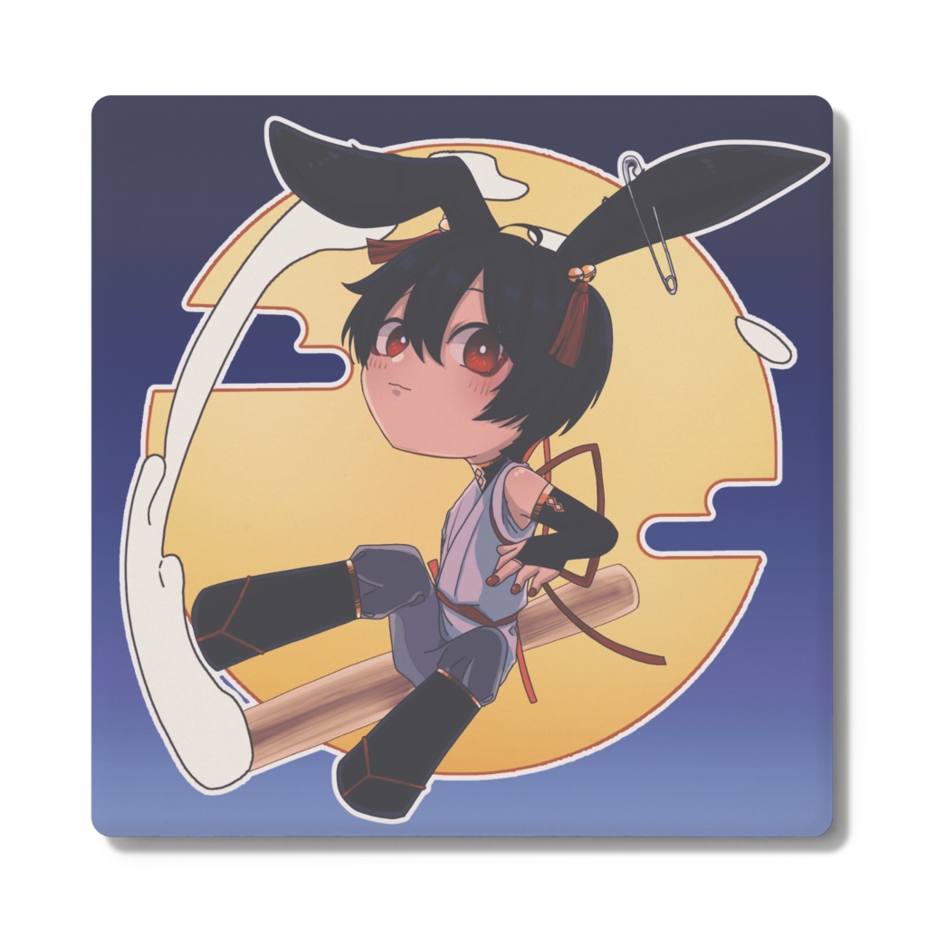 甘都転 お月見コースター