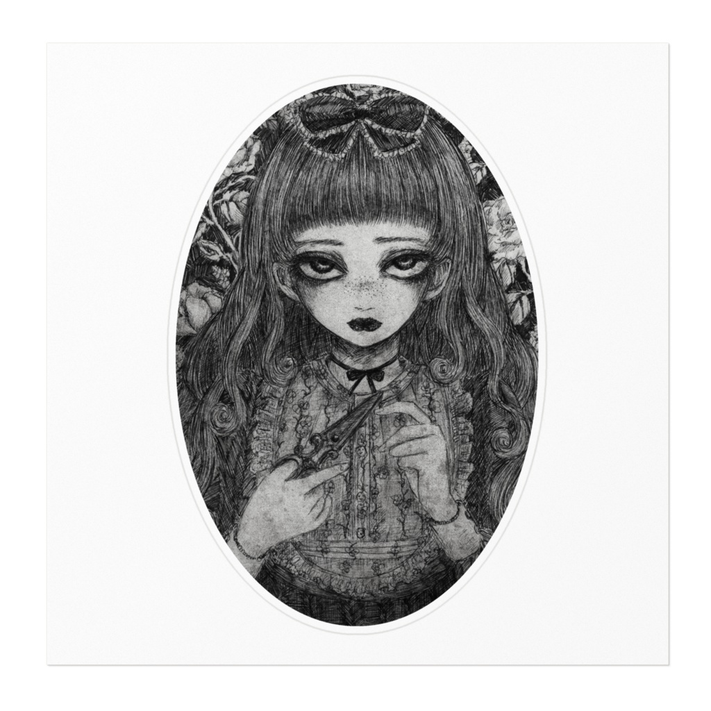 ちょん切るステッカー(大)