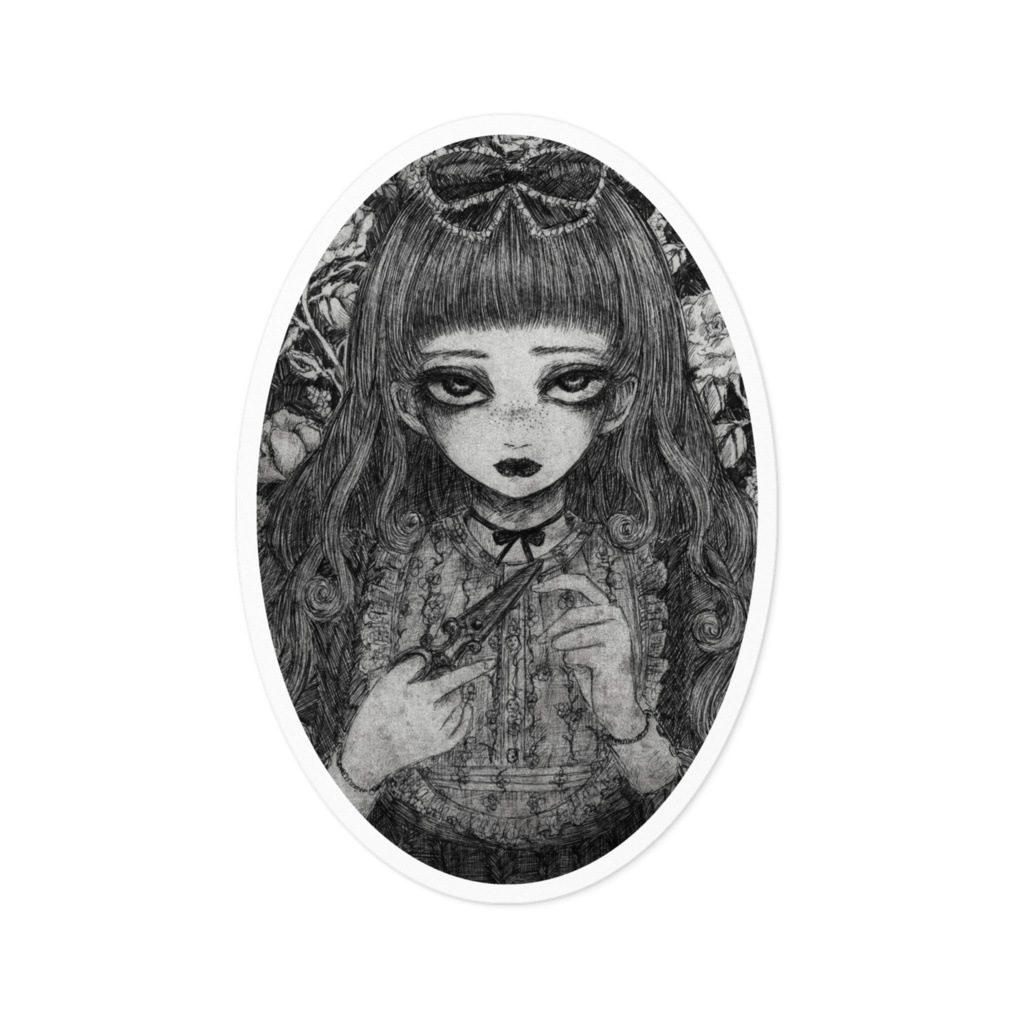 ちょん切るステッカー(小)