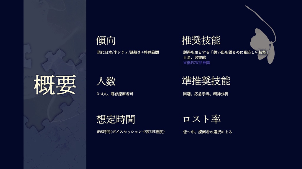 【クトゥルフ神話TRPG】エンヴィーの葬送歌【シナリオ用画像データ】