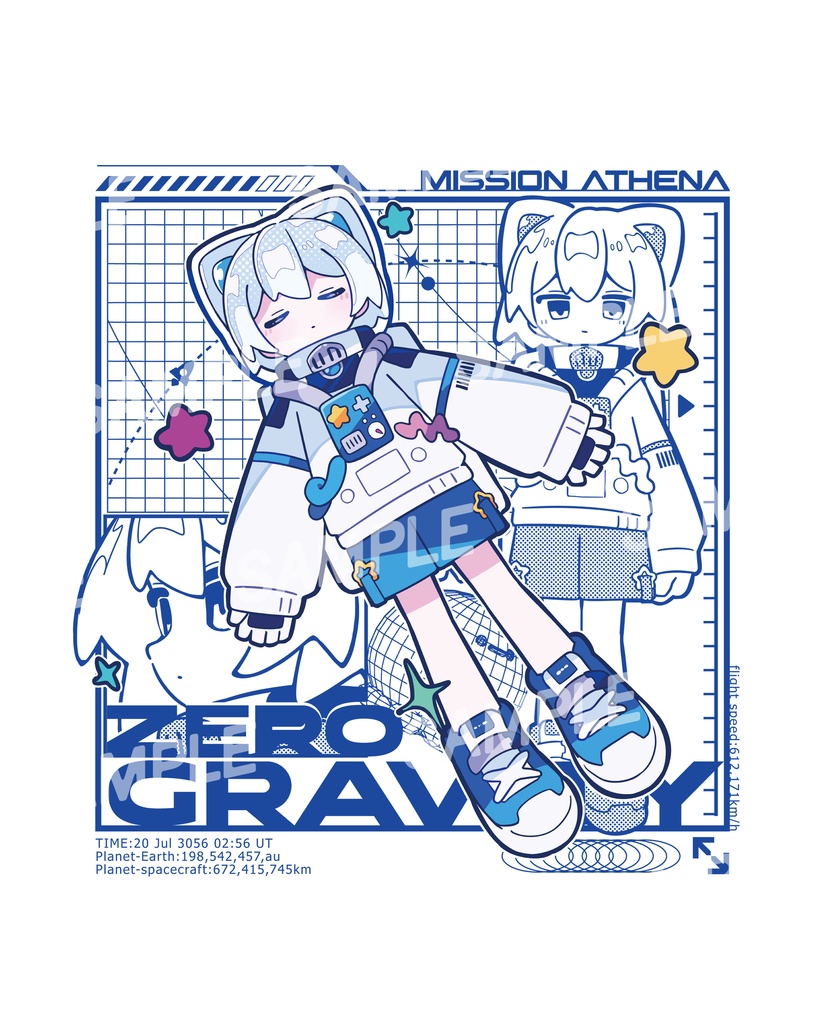 【~6/30受注販売】Gravi-Tシャツ(白・黒)