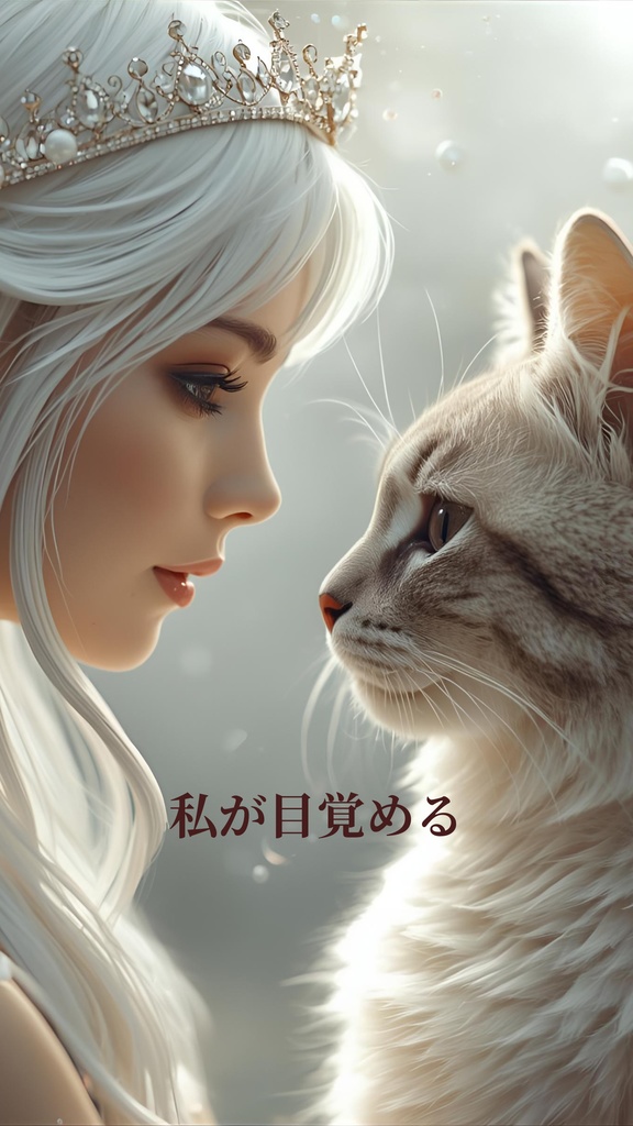 わたしを守るVol.3~目覚める~|守護ネコと天使の壁紙 6枚セット iPhone/Android対応 お守りに