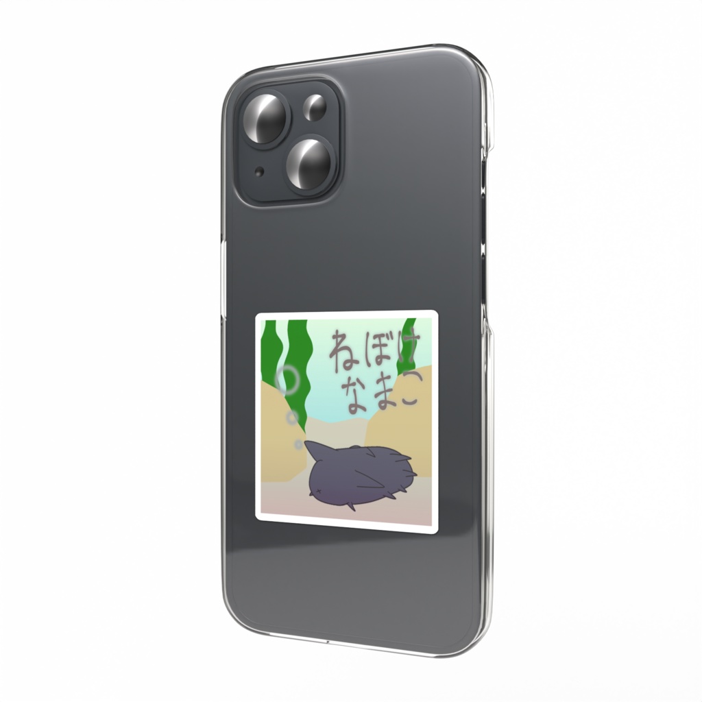 ねぼけなまこスマホステッカー