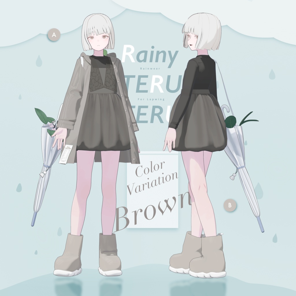 3Dモデル / Rainy TERUTERU