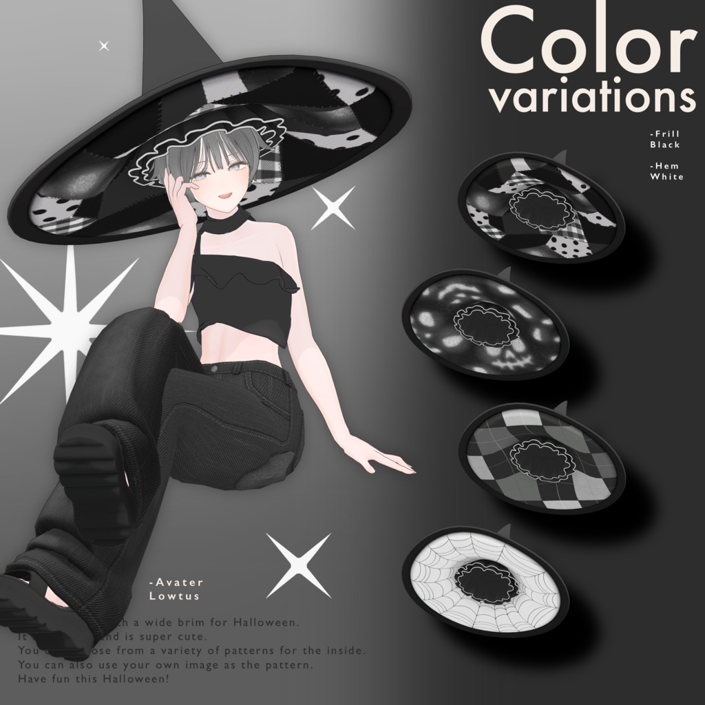 3Dモデル / Simple Witch Hat