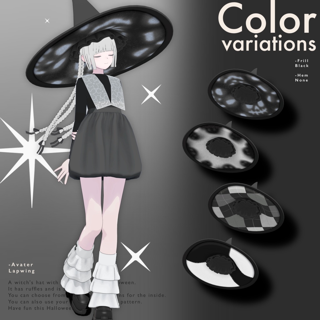 3Dモデル / Simple Witch Hat