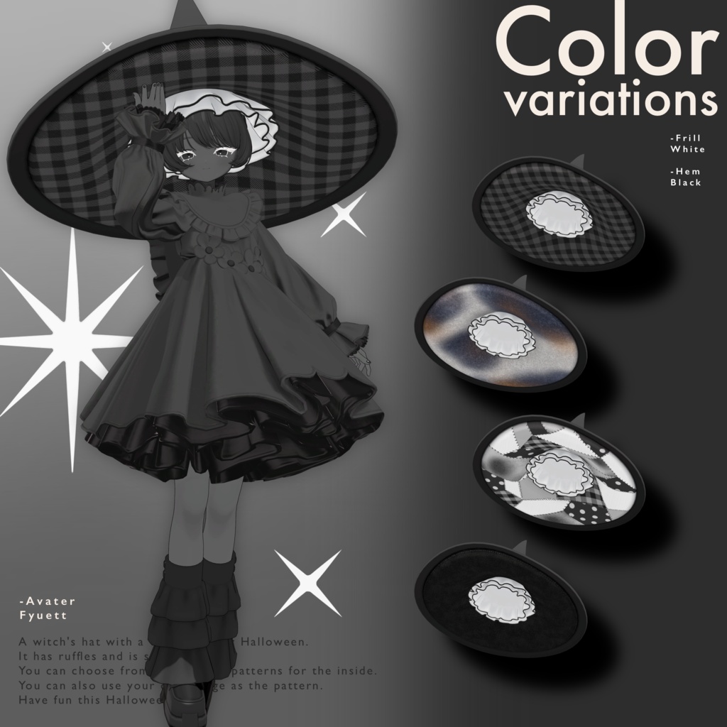 3Dモデル / Simple Witch Hat