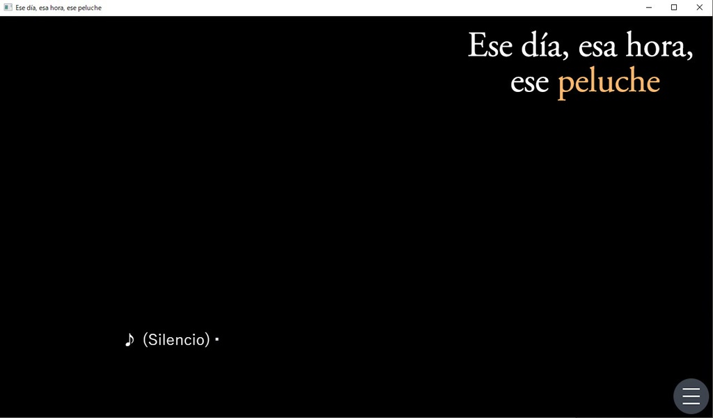 Ese día, esa hora, ese peluche