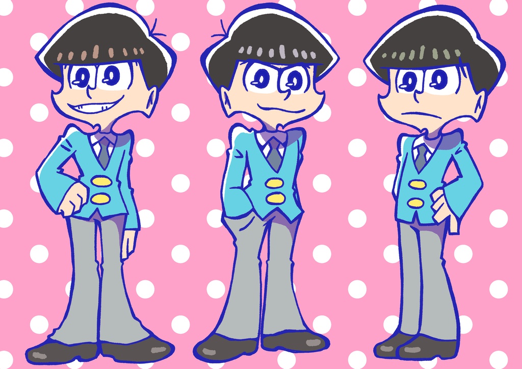 アメコミ風おそ松さんアクキー カラ松