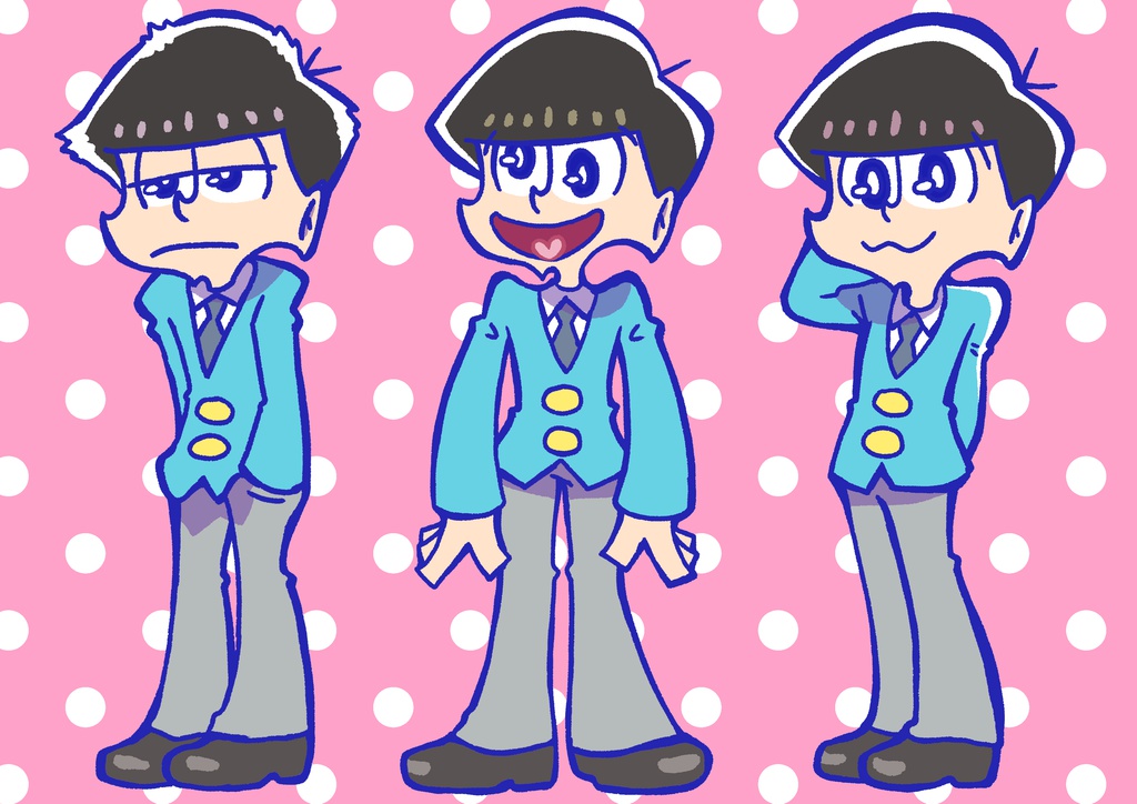 アメコミ風おそ松さんアクキー 一松