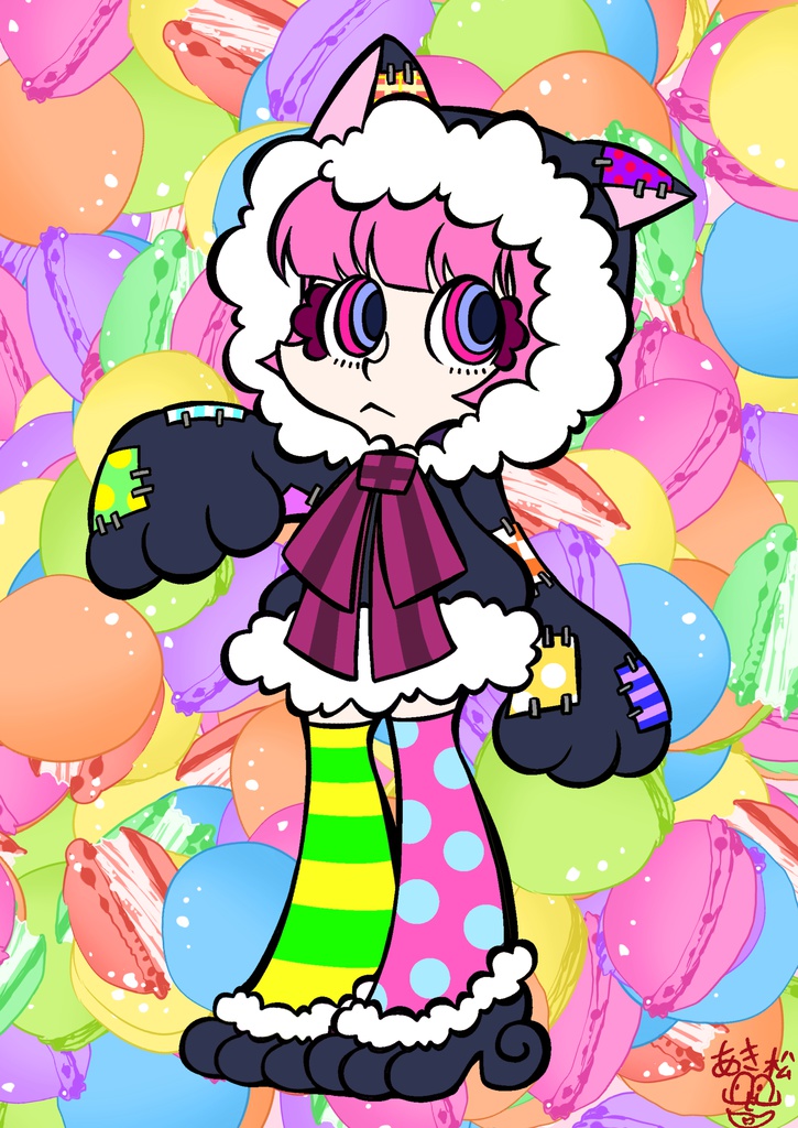 アメコミ風~オリジナルキャラアクキー~キティー