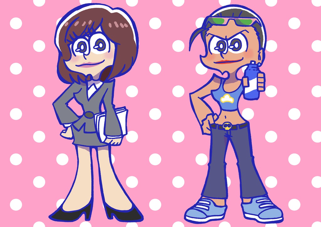 アメコミ風じょし松さんアクキー カラ子