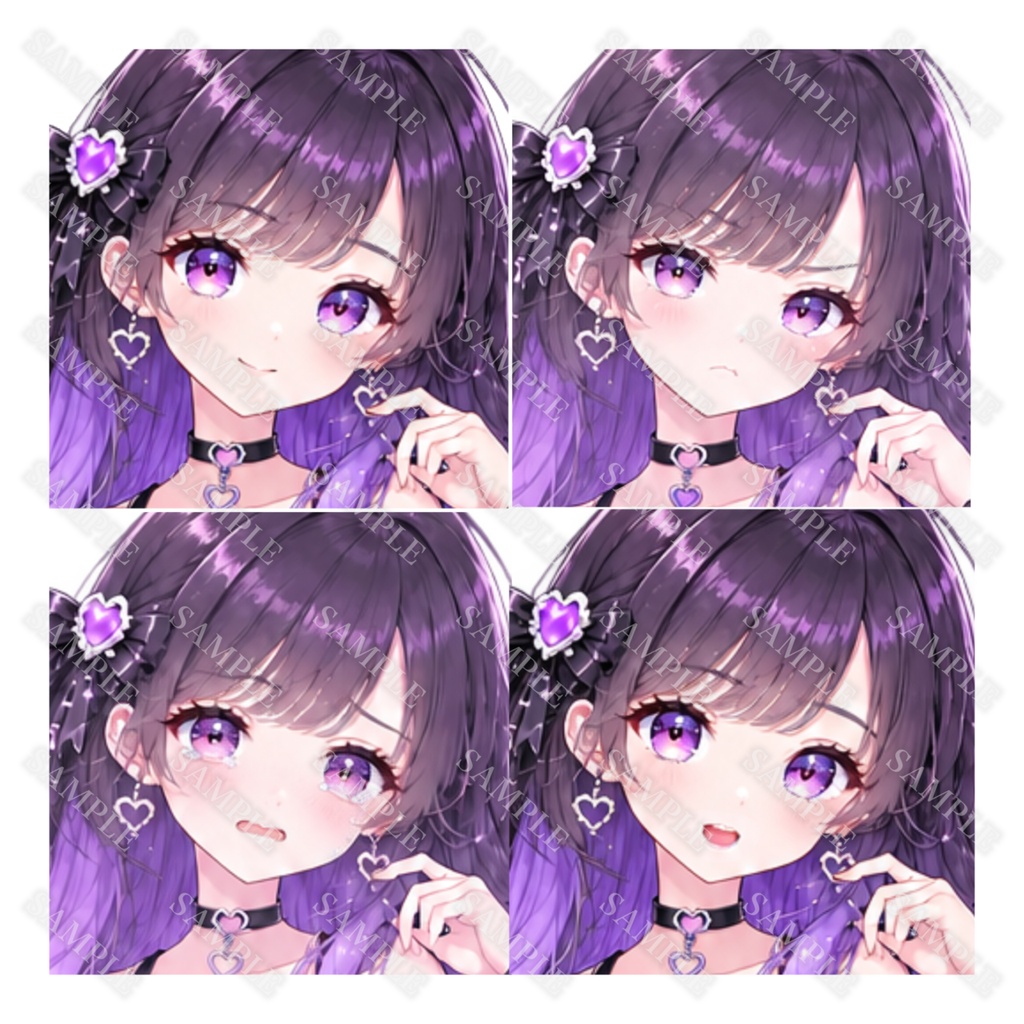 【1点限定】立ち絵 デビューセット!表情差分+一枚絵+サムネ+三面図 001