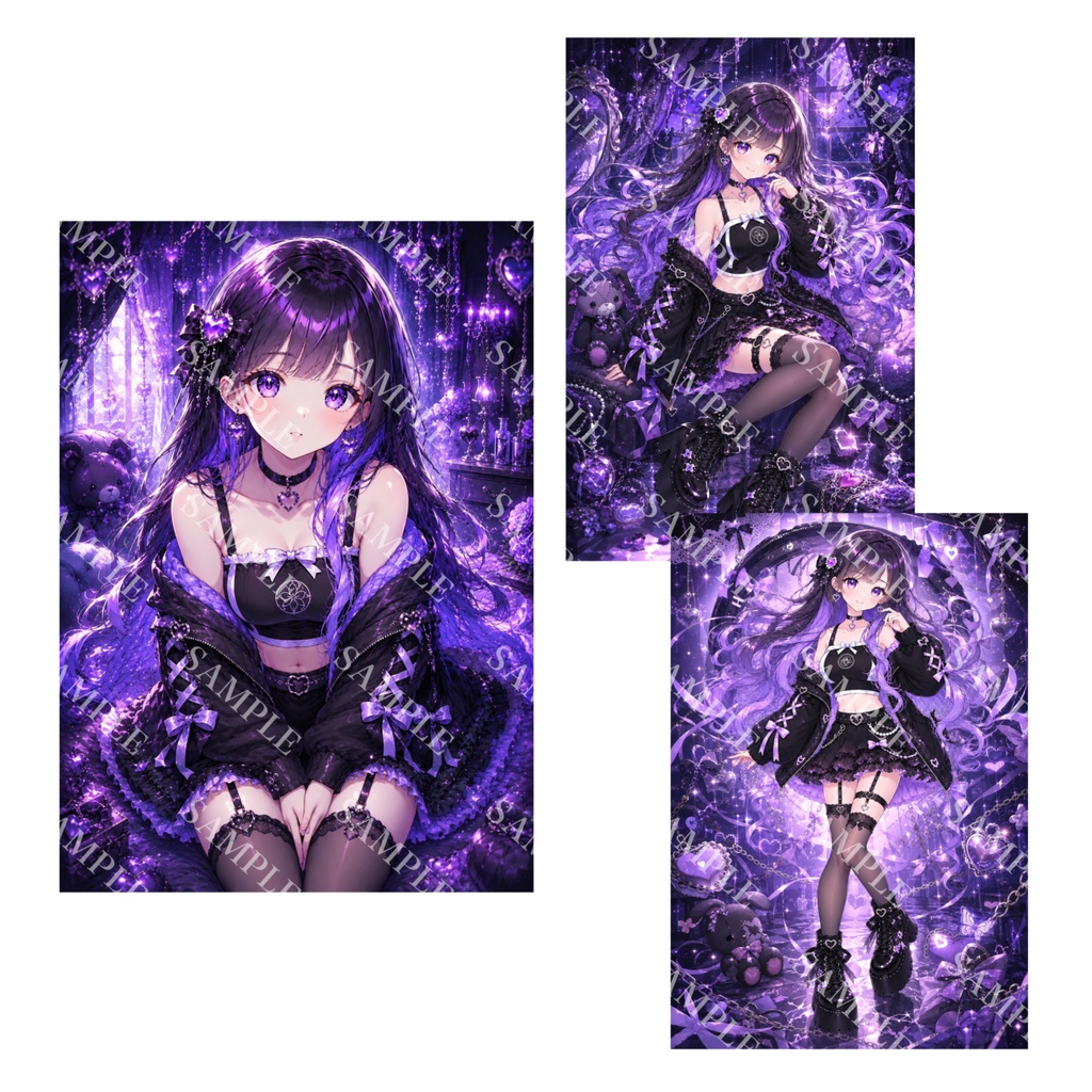 【1点限定】立ち絵 デビューセット!表情差分+一枚絵+サムネ+三面図 001