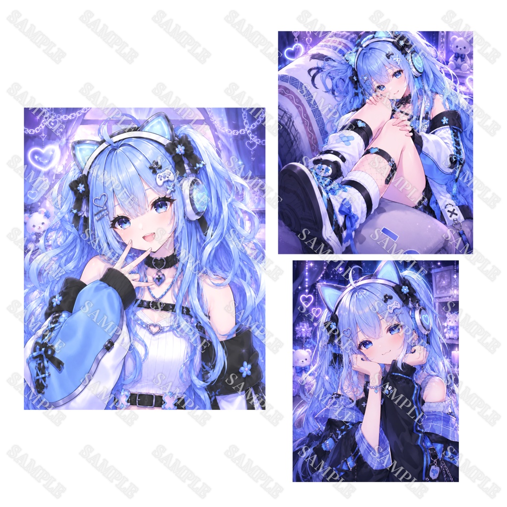 【1点限定】立ち絵 デビューセット!表情差分+一枚絵+サムネ+三面図 003