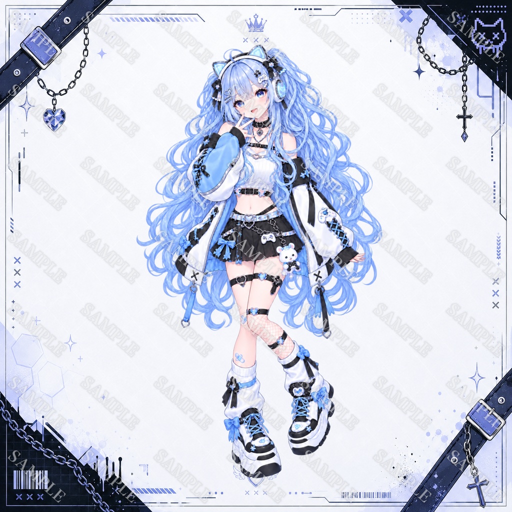 【1点限定】立ち絵 デビューセット!表情差分+一枚絵+サムネ+三面図 003