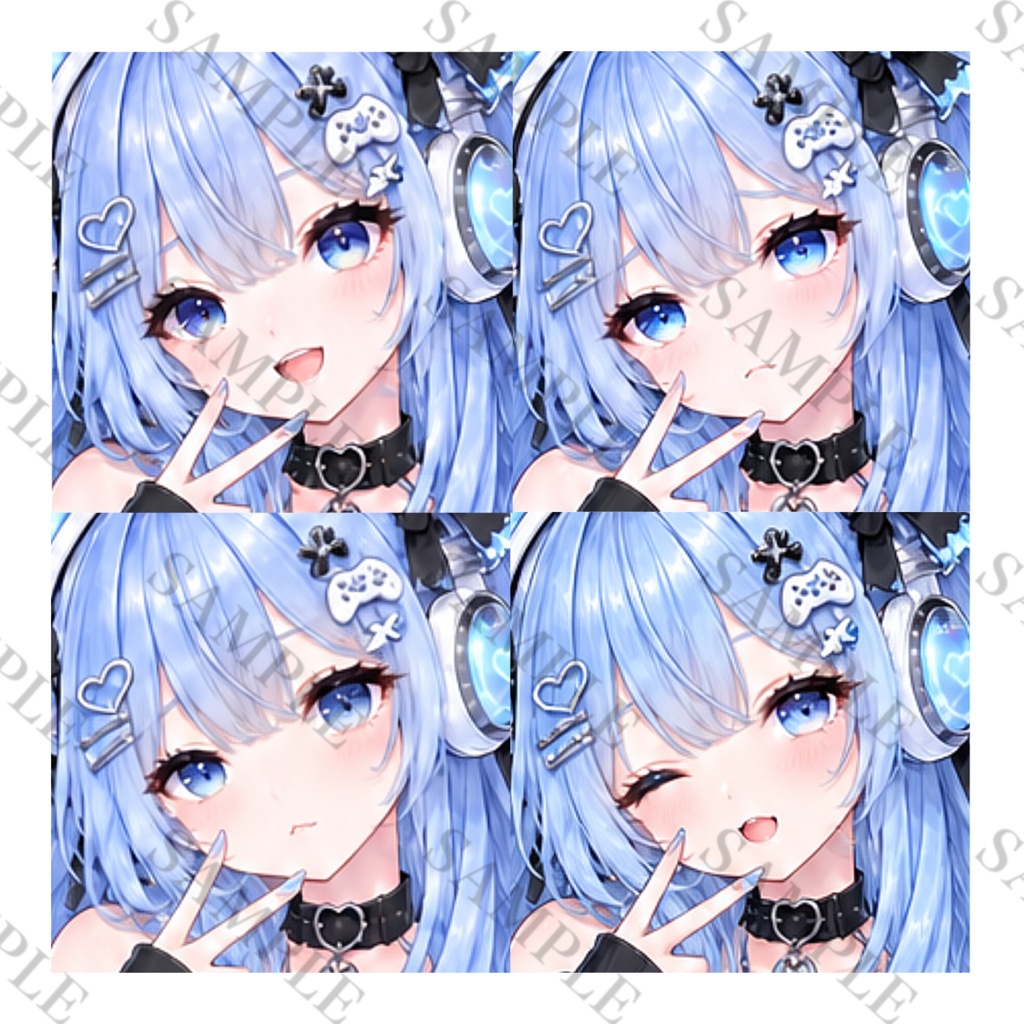 【1点限定】立ち絵 デビューセット!表情差分+一枚絵+サムネ+三面図 003