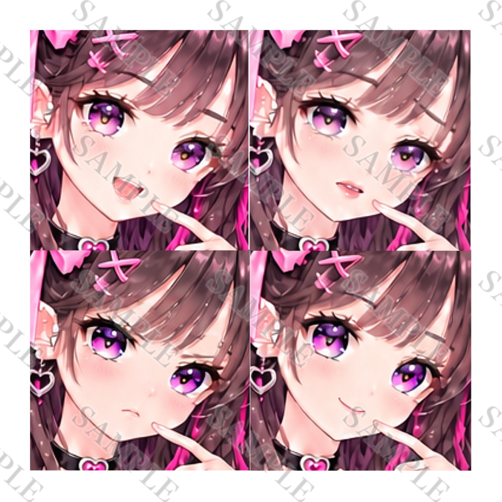【1点限定】立ち絵 デビューセット!表情差分+一枚絵+サムネ+三面図 004
