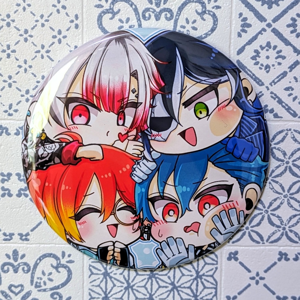 2階組ぎゅうぎゅうBIG缶バッジ(※小傷あり)