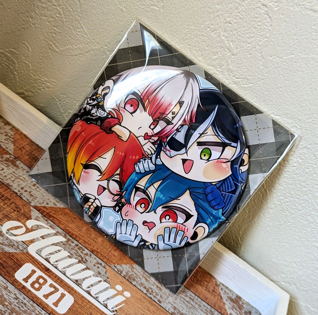 2階組ぎゅうぎゅうBIG缶バッジ(※小傷あり)