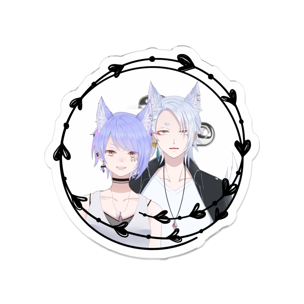 さちゃだらアクリルバッジ