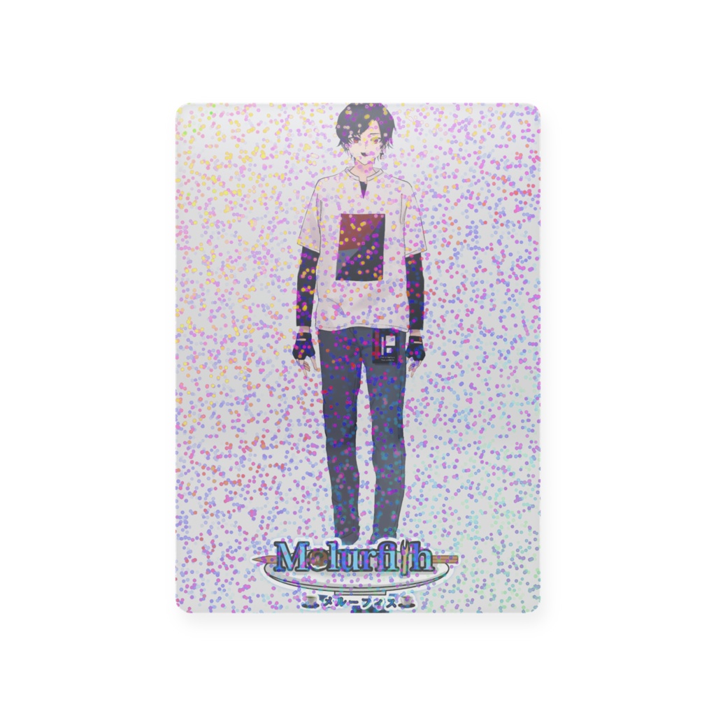 melurfith / める子　ラメ入りプラスチックカード