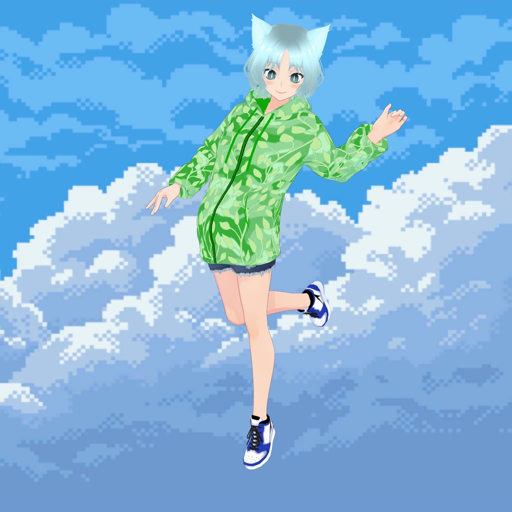 動く服アバターの製作依頼 (Cluster, VRM)(動く服サンプル)