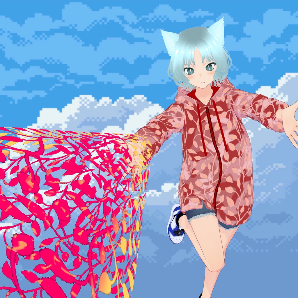 動く服アバターの製作依頼 (Cluster, VRM)(動く服サンプル)