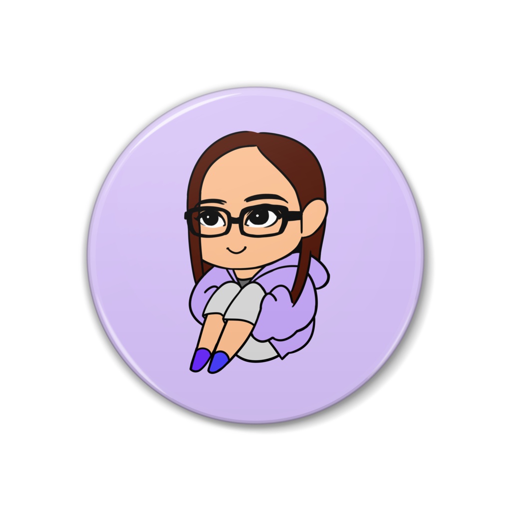 眼鏡娘。さくら　缶バッジ