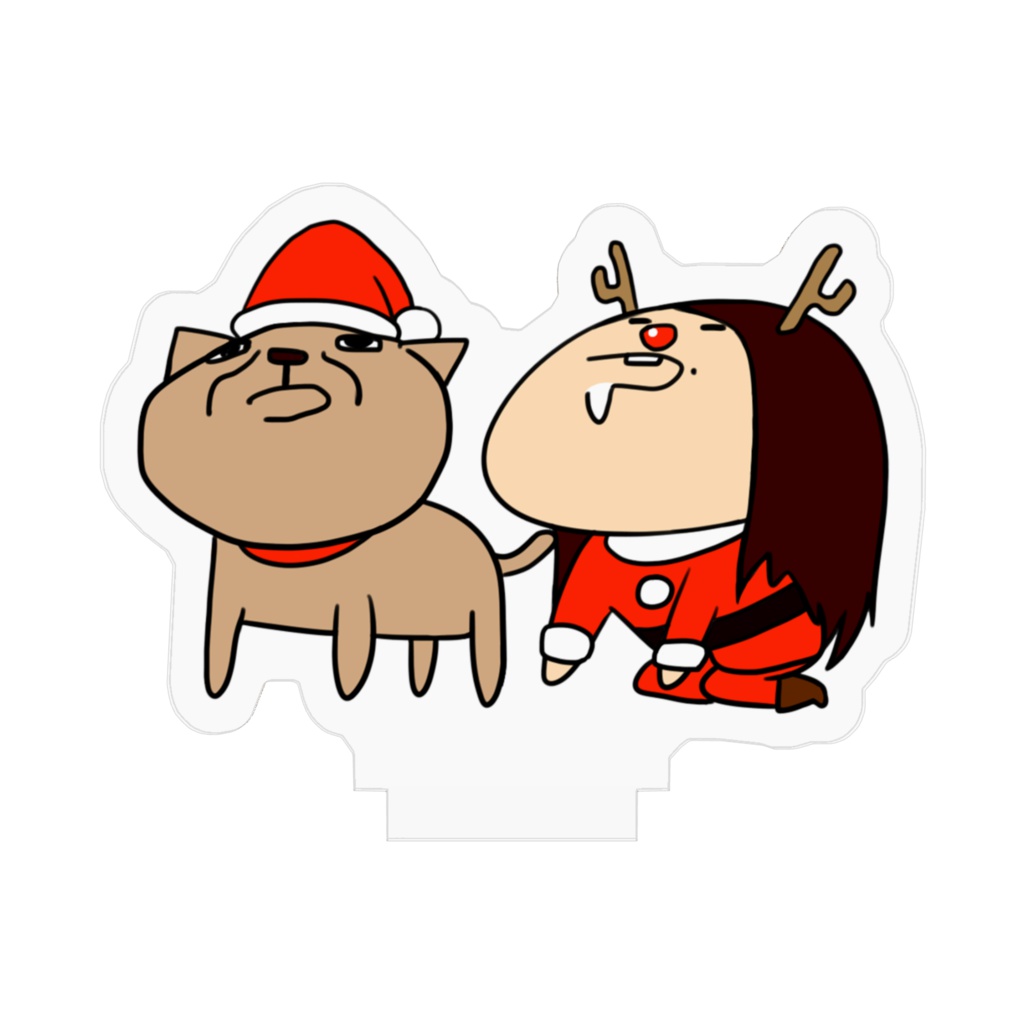 いぬさやクリスマス アクリルフィギュア