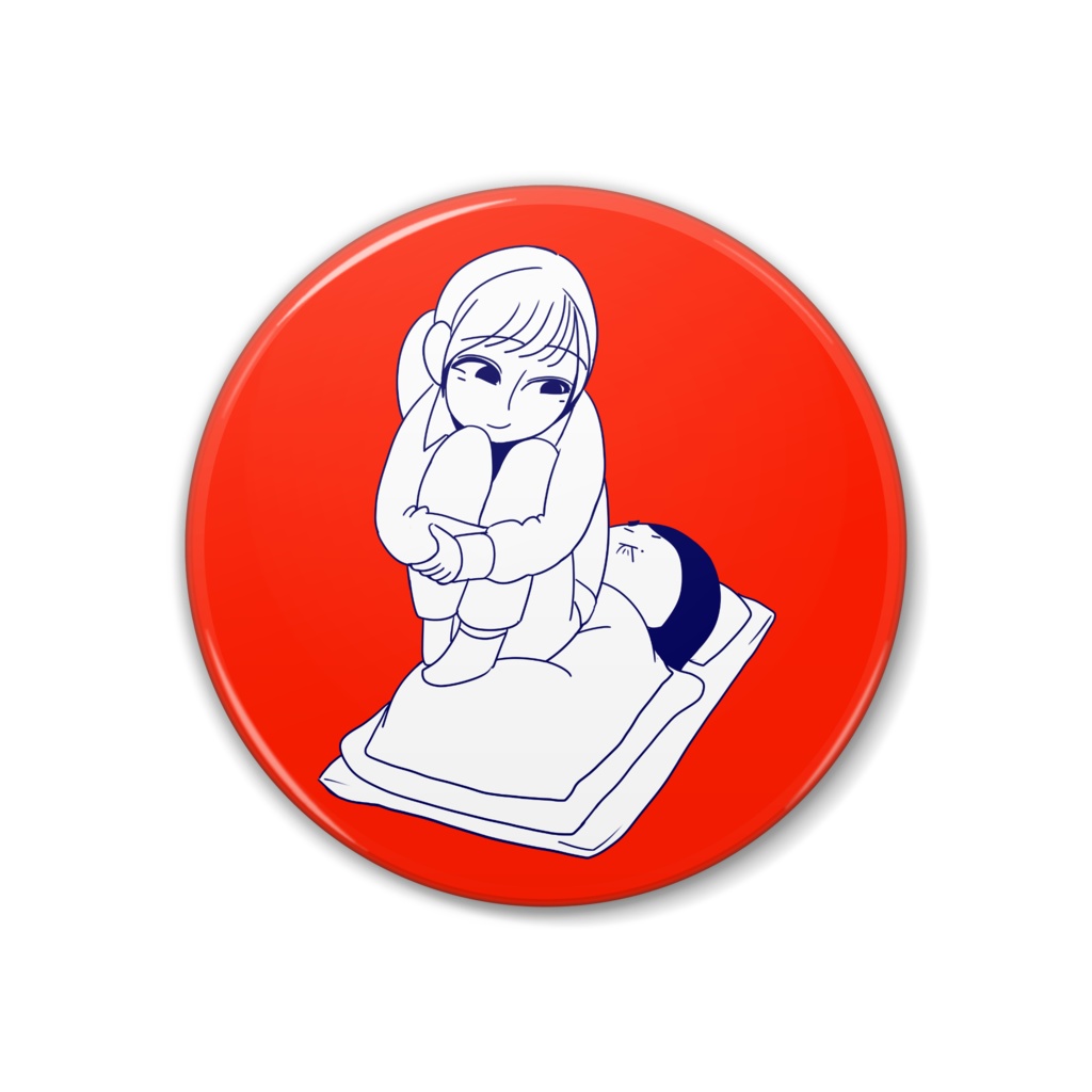 はっきりとした理由は分からないけど寝苦しいさやしちゃん 缶バッジ