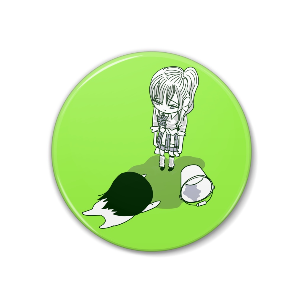 濡れ田　缶バッジ