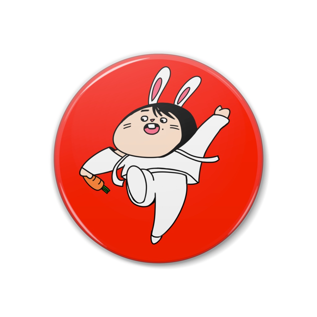 どぅんぱ驚き卯 缶バッジ