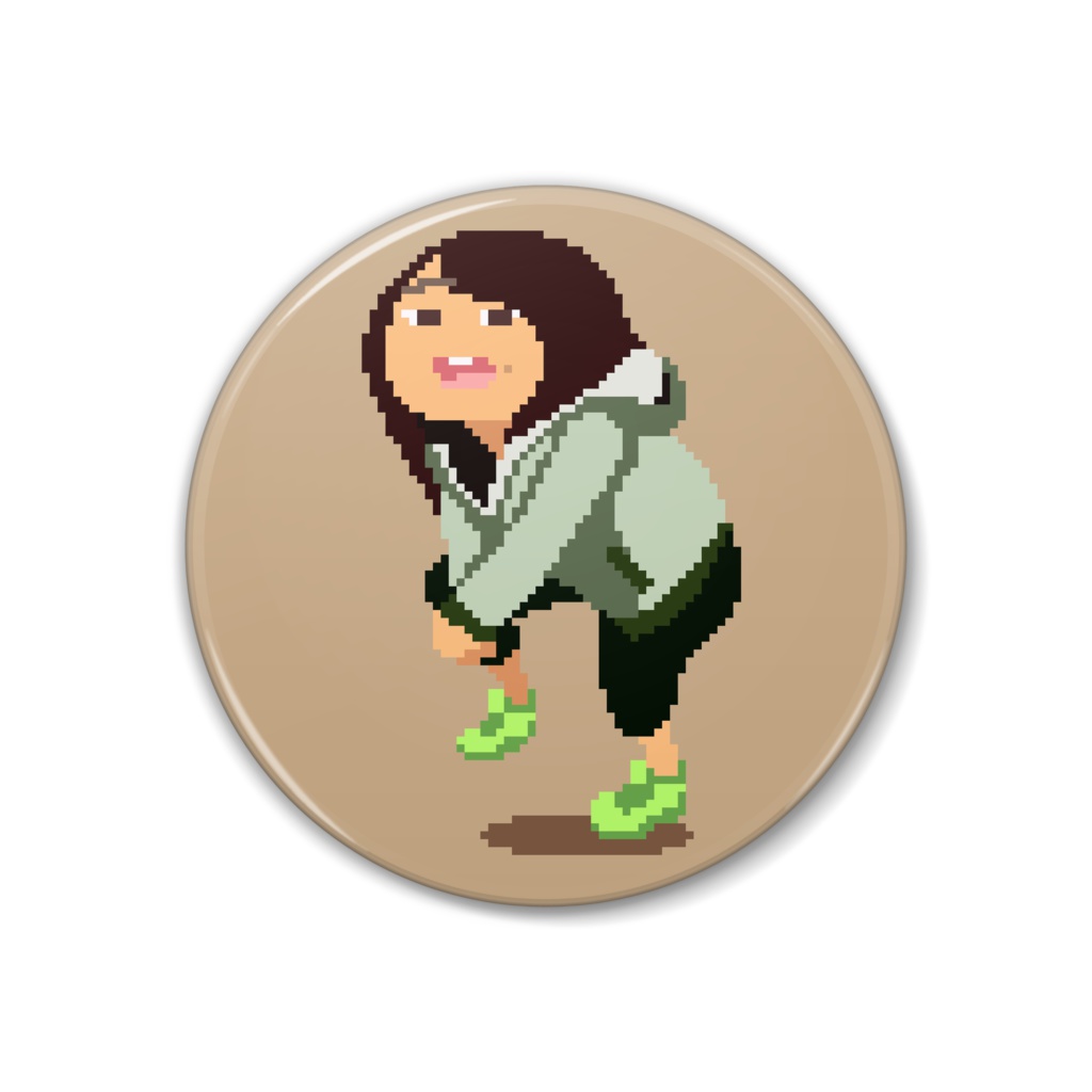 腰だけダンス 缶バッジ