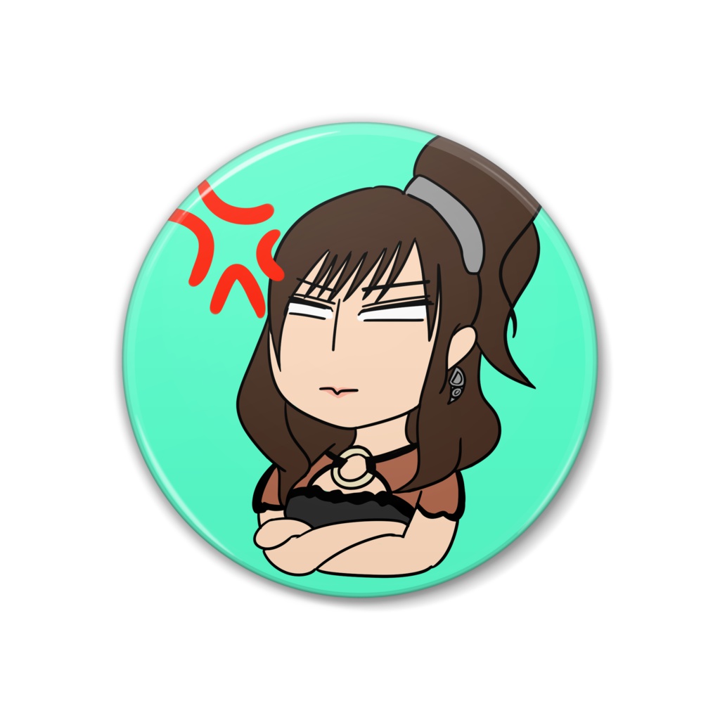 おこまーちゃん(白目) 缶バッジ