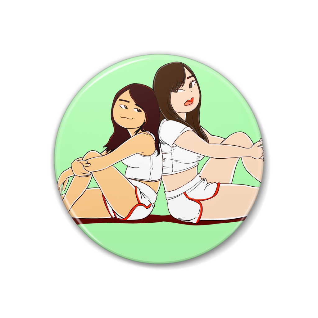 ムッチムチふくさや 缶バッジ