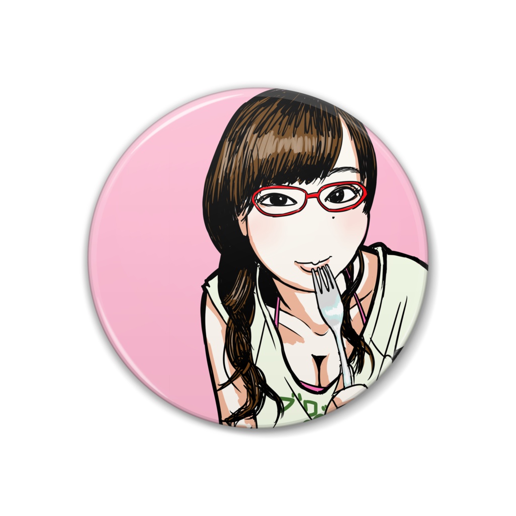 フクちゃん！赤！眼鏡！！ 缶バッジ