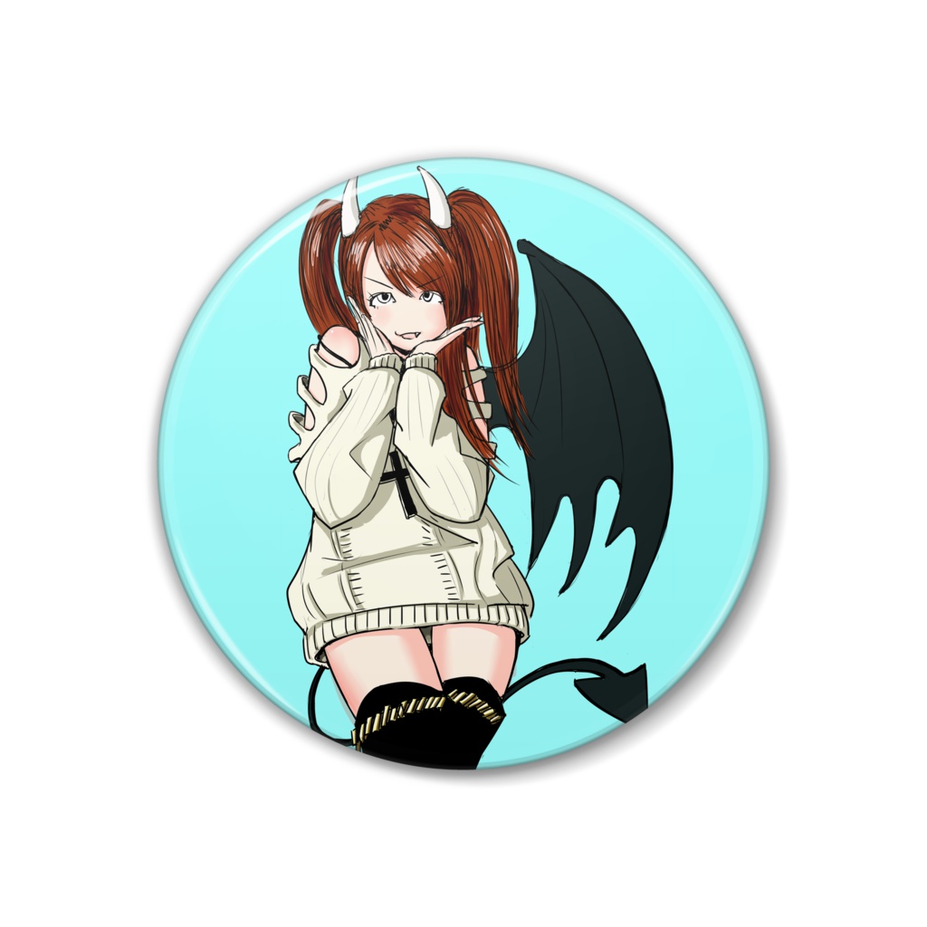 たなサタン 缶バッジ